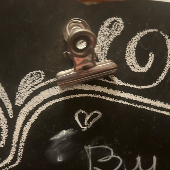 Ornate chalkboard-𝅺BLACKBOARD ..Fancy! w Note hooks/ Organizer/ - Picture 3 of 10